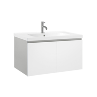 MOEN 摩恩 罗亚系列 现代浴室柜+龙头 珍珠白 900mm