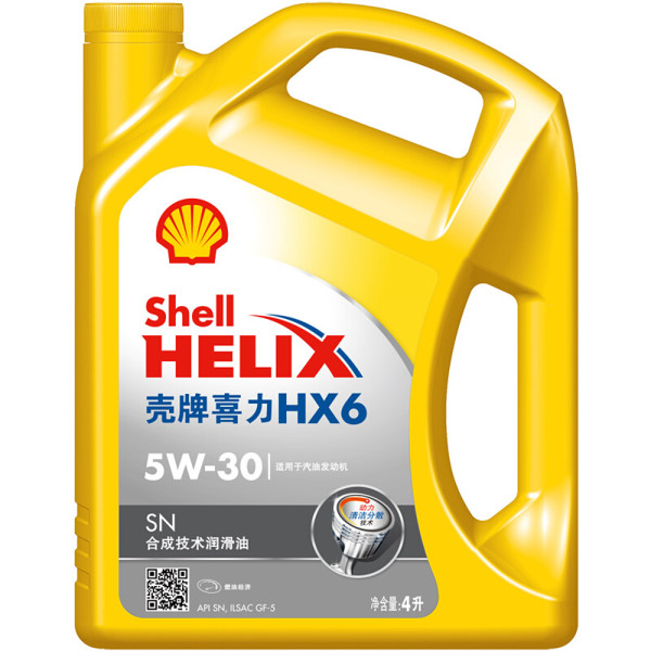 Shell 壳牌helix Hx6 5w 30 Sn级半合成机油4l 报价价格评测怎么样 什么值得买