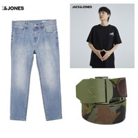 极限凑单：杰克琼斯 男士牛裤*1+T恤*1+腰带*2