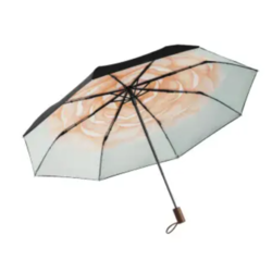 beneunder蕉下防晒遮阳伞black系列8骨三折晴雨伞绯月山茶