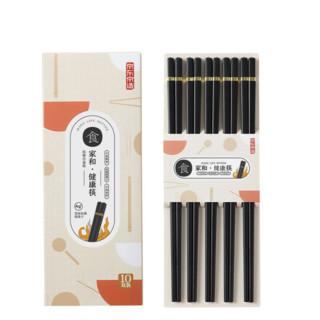 京东京造 JZ-KED002 复合材料筷子 10双 黑色