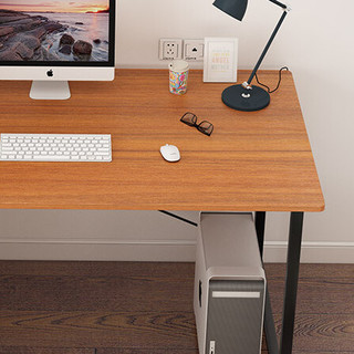 人文成家 时尚电脑桌 古檀木色 1.2m