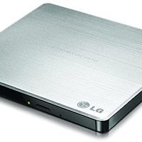 EMINENT 雅士 LG 电子 8X USB 2.0 多用、超轻薄便携 DVD 刻录机外置硬盘，支持 PC 和 Mac M-DISC，银色（gp60ns50）