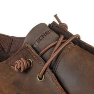 SKECHERS 斯凯奇 USA STREET WEAR MENS系列 男士休闲皮鞋 210107 棕色 42