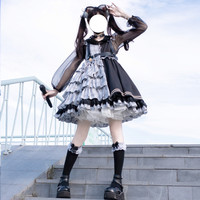 贵公主 Lolita洛丽塔 镜像星魅打歌服jsk连衣裙