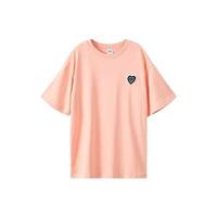 A21 女士圆领短袖T恤 F421231006 粉橙红 S