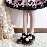 魔女之夜 Lolita洛丽塔 百搭大头鞋lo鞋 黑色