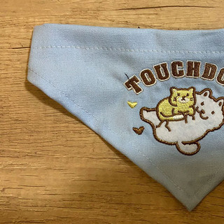 Touchdog 它它 TDST0164A 猫狗三角巾 蓝色 M