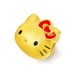 CHOW TAI FOOK 周大福 Hello Kitty系列 R22322 猫咪足金转运珠 1.27g