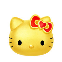 CHOW TAI FOOK 周大福 Hello Kitty系列 R22322 猫咪足金转运珠 1.27g