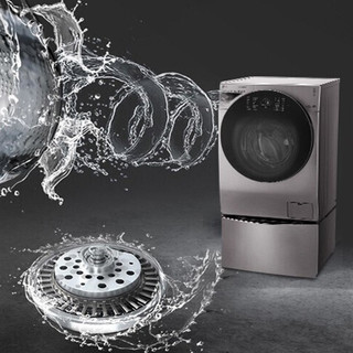 LG 乐金 双擎系列 WDRH657C7HW 洗烘一体机 14kg 碳晶银