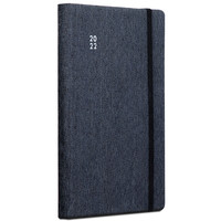 deli 得力 22277 25K绑带记事本 黑色 单本装