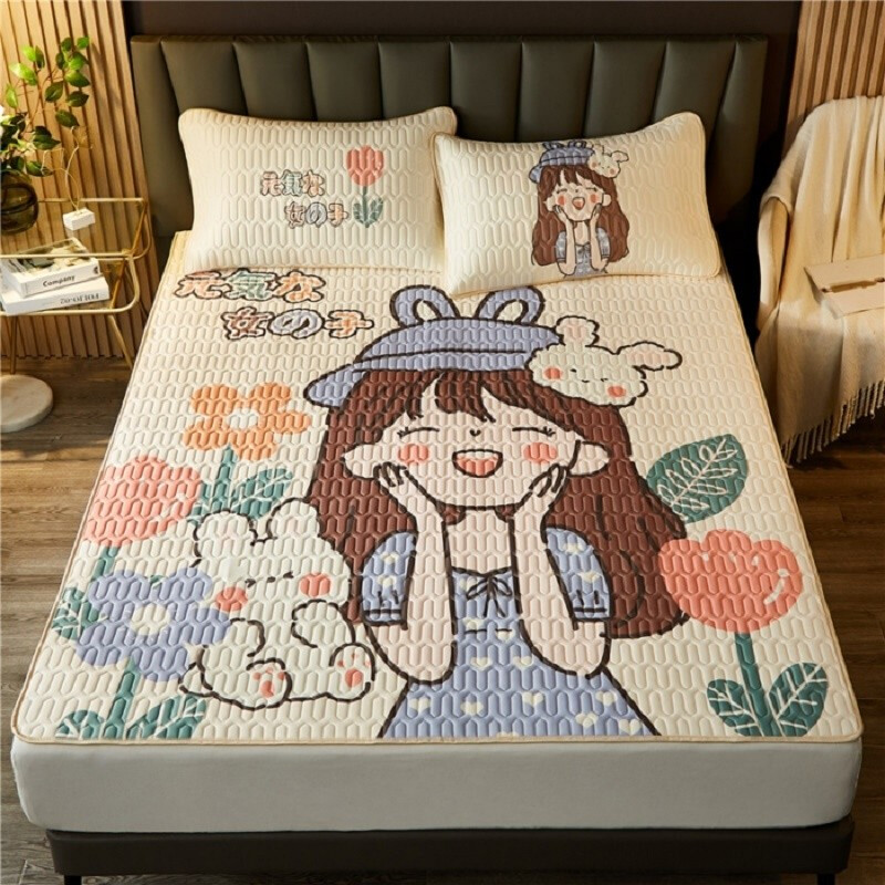  克努帛  心花怒放 印花凉席套件