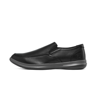 SKECHERS 斯凯奇 男士低帮休闲皮鞋 204140 黑色/炭灰色 43
