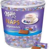 Milka 妙卡 Naps 羊奶 1 x 1 千克 细腻的巧克力块,羊羔牛奶巧克力