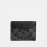 COACH 蔻驰 Outlet Slim Id Card Case In Signature Canvas