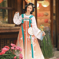 汉尚华莲 青初霁 南北朝 改良大襟衫 HAJ444