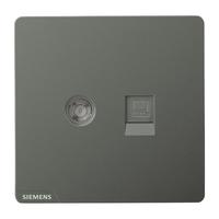 SIEMENS 西门子 皓彩系列 5UH2635-3NC01 超五类电视电脑插座 深灰银