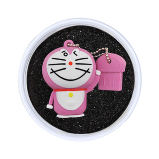 LanKxin 兰科芯 叮当猫 USB 2.0 U盘 淡粉色 8GB USB-A
