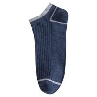 YUZHAOLIN 俞兆林 男士纯棉短筒袜套装 条纹款 10双装 深蓝