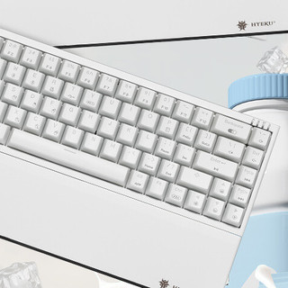 Hyeku 黑峡谷 X1 Pro 68键 2.4G蓝牙 多模无线机械键盘 牛奶绵绵冰 凯华BOX天空蓝轴 单光