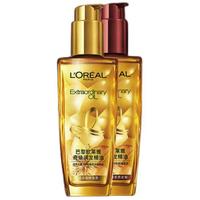 L'OREAL PARIS 巴黎欧莱雅 奇焕润发精油洗护套装 (小金瓶100ml+小红瓶100ml)