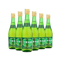 竹叶青 38%vol 清香型白酒 475ml*6瓶 整箱装