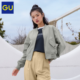 Gu极优女装短款ma 1茄克22春款新品休闲时尚小个子外套3406 报价价格评测怎么样 什么值得买