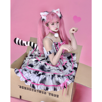 猫眼怪怪 Lolita洛丽塔 猫咪大小姐 jsk吊带连衣裙 黑色现货