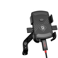 Kewig 凯威格 手机支架 黑色 四爪 充电版 后视镜款