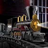 PLUS会员：4DRC 合金蒸汽火车轨道套装 35件套升级版