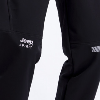 Jeep 吉普 男子运动长裤 20MC778TR0056 黑色 XL