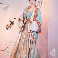 花神记  露邑浓 宋制汉服 褙子褶裙四件套 春夏女装