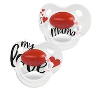 medela 美德乐 安抚奶嘴 2只装 我爱妈妈 0-6月