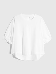 Gap 盖璞 女装|纯棉泡泡袖短袖T恤