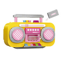 PLUS会员：LOZ 俐智 儿童玩具小颗粒 柠檬黄录音机积木