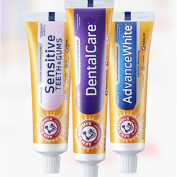 ARM&HAMMER 艾禾美 小苏打美白牙膏洁白去渍牙膏 125g*3支