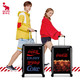 OIWAS 爱华仕 可口可乐联名IP款拉杆箱可扩容大容量行李箱时尚潮男女24英寸旅行箱OCX6546YK畅享黑