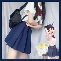 JK饭工作室 JK制服 宫水三叶 衬衫加短裙套装