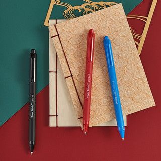Paper Mate 缤乐美 心心笔系列 G510 按动中性笔 0.5mm 黑色2红色1 3支装