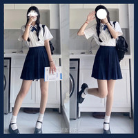 JK饭工作室 JK制服 泰国衬衫+箱褶裙套装