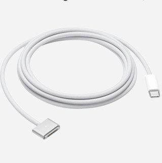 Apple 苹果 A2363 Type-C转MagSafe 3 数据线 140W 尼龙编织 2m 白色