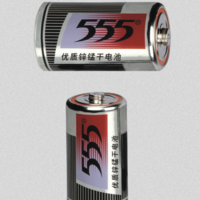 555 三五 R20S 1号锌猛干电池 1.5V 2粒装