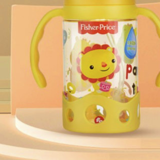 Fisher-Price 费雪 FP-8621 儿童吸管杯 400ml 黄色