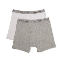 Calvin Klein 男童纯棉四角内裤2件装, 小童&大童