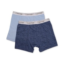Calvin Klein 卡尔文·克莱 男童纯棉四角内裤2件装, 小童&大童