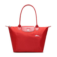 LONGCHAMP 珑骧 Le Pliage Club系列 女士单肩包小号 L2605619P20 漆红色