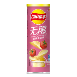 lays乐事无限薯片104g3罐装休闲零食多种口味可选番茄味104g3罐