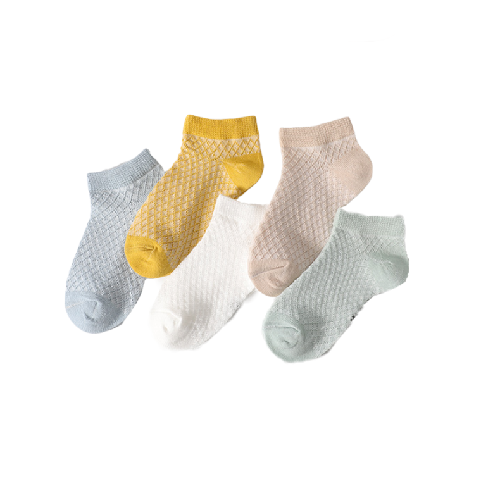 miaoyoutong 妙优童 A1004 男童袜子 5双装 纯色