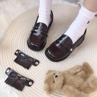 小熊潘达 JK制服鞋 日系制服鞋 深棕色